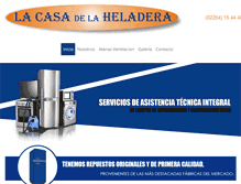 Tablet Screenshot of lacasadelaheladera.com